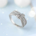 Colorfast Cross Copper Ring With Zircon Inlay null