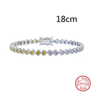 S925 Sterling Silver Two-tone Zircon Fashion All-match Bracelet null