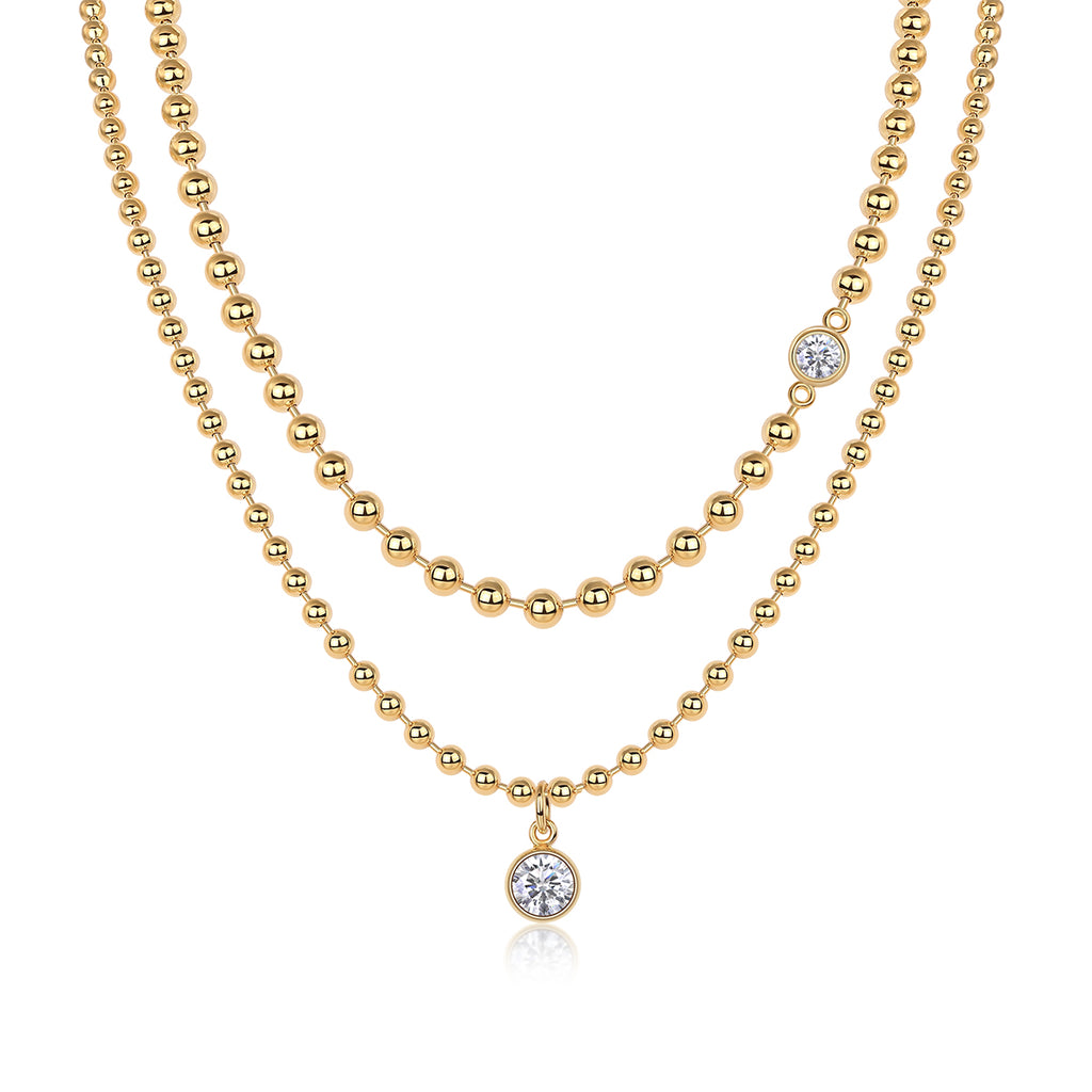 1-carat High-quality Morganite Gemstone-laden Luxurious And Fashionable Minimalist Trend Jewelry Silver Pendant Necklace With Collar Chain, S925 Silver Electroplated With Gold null
