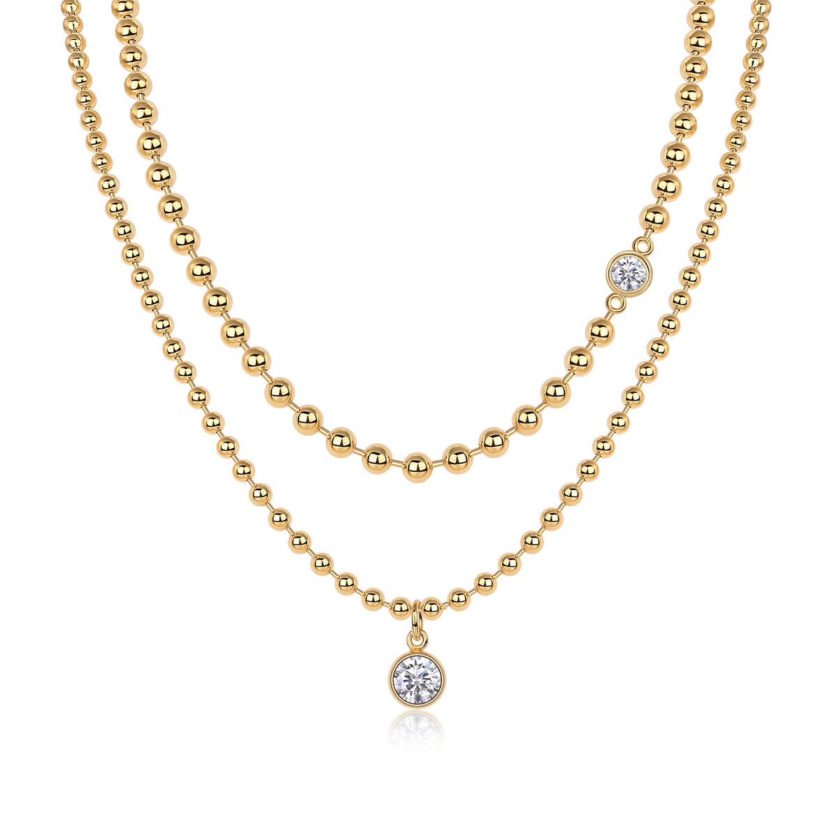 1-carat High-quality Morganite Gemstone-laden Luxurious And Fashionable Minimalist Trend Jewelry Silver Pendant Necklace With Collar Chain, S925 Silver Electroplated With Gold null