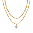 1-carat High-quality Morganite Gemstone-laden Luxurious And Fashionable Minimalist Trend Jewelry Silver Pendant Necklace With Collar Chain, S925 Silver Electroplated With Gold null