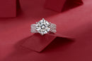 1Luxury Fashion Large Diamond Ring Moissanite Silver Ring Prohibit Tk Sales Trendyproductsprecious diamond engagement band
