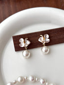 Pearl Lily Flower Earrings For Women Trendyproducts