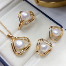 Simple And Exquisite Freshwater Pearl Necklace Suit null