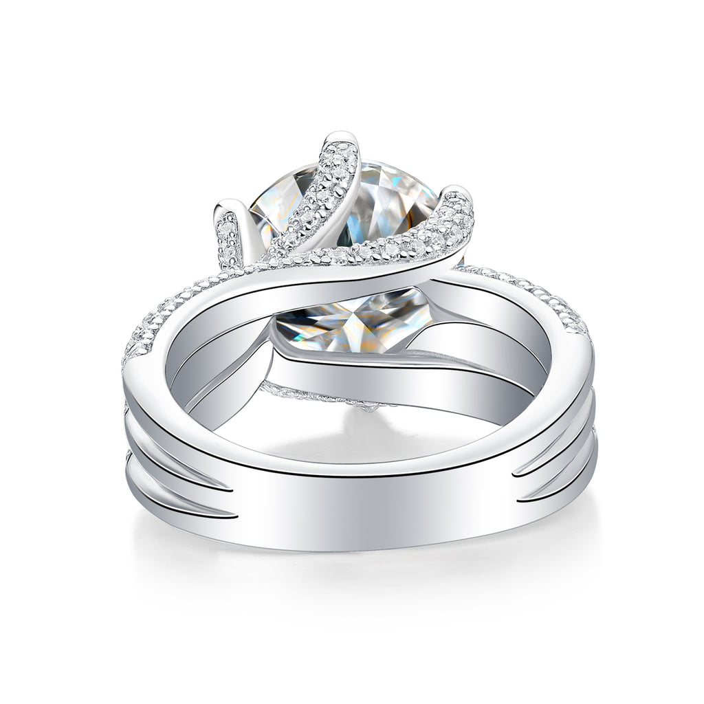 1Luxury Fashion Large Diamond Ring Moissanite Silver Ring Prohibit Tk Sales Trendyproducts precious diamond engagement band