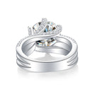 1Luxury Fashion Large Diamond Ring Moissanite Silver Ring Prohibit Tk Sales Trendyproducts precious diamond engagement band