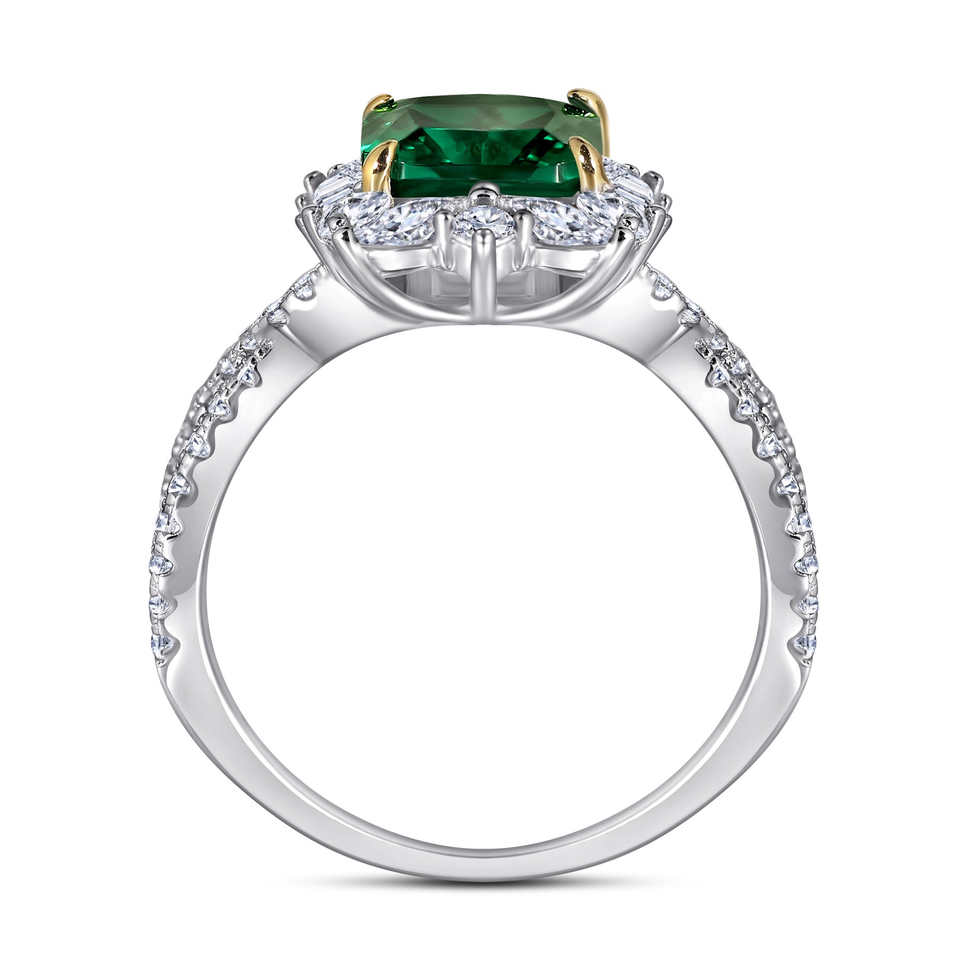 Grandmother Princess-shaped European And American Fashion Engagement Ring null Princess-shaped engagement ring
