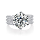 1Luxury Fashion Large Diamond Ring Moissanite Silver Ring Prohibit Tk Sales Trendyproductsprecious diamond engagement band