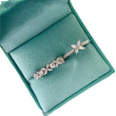 Leaf And Horse-eye Ring For Women Fashionable Fully Paved With Diamonds null