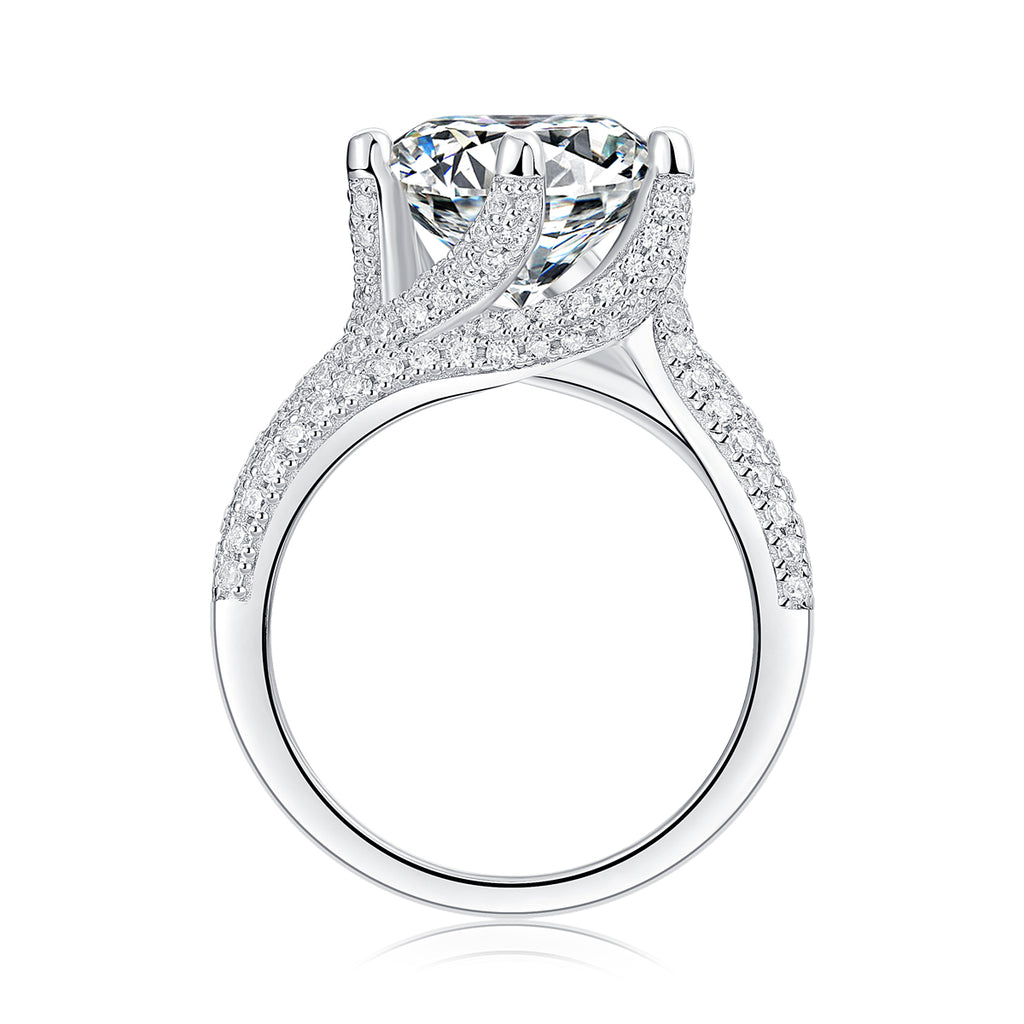 1Luxury Fashion Large Diamond Ring Moissanite Silver Ring Prohibit Tk Sales Trendyproductsprecious diamond engagement band