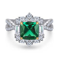 Grandmother Princess-shaped European And American Fashion Engagement Ring null Princess-shaped engagement ring