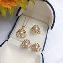 Simple And Exquisite Freshwater Pearl Necklace Suit null