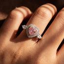 925 Sterling Silver Heart-Shaped Moissanite Ring null