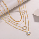 Pear-shaped Inlay Of Top-quality Moissanite, Luxurious And Fashionable, Minimalist Trend Jewelry, Silver Pendant Necklace, Collar Chain, S925 Silver Electroplated With Gold null