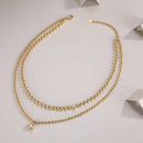 1-carat High-quality Morganite Gemstone-laden Luxurious And Fashionable Minimalist Trend Jewelry Silver Pendant Necklace With Collar Chain, S925 Silver Electroplated With Gold null