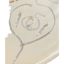 Fashion Simple Necklace Earring Bracelet Four-piece Set null