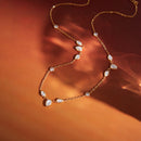 High-End Steel Zircon Pendant Necklace null