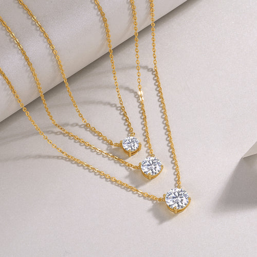 3-carat High-quality Morganite Gemstone-laden Luxurious And Fashionable Minimalist Trend Jewelry Silver Pendant Necklace With Collar Chain, S925 Silver Electroplated With Gold null