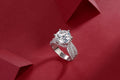 1Luxury Fashion Large Diamond Ring Moissanite Silver Ring Prohibit Tk Sales Trendyproductsprecious diamond engagement band