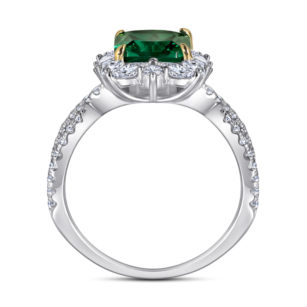 Grandmother Princess-shaped European And American Fashion Engagement Ring null Princess-shaped engagement ring